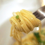 リストランテ ピッツェリア ジャンカルロ トウキョウ - カラスミとシラスと徳島県産菜の花のキターラ