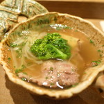 虎白 - イノシシ炙って海老芋と