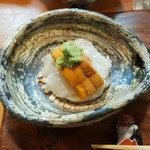 たばる坂 - うに・いか・ホタテの3色盛り