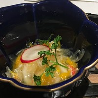 ENCUEIL 神戸北野 - 蟹の黄身酢掛け