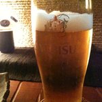 手打蕎麦 じゆうさん - ビールはエビス