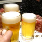 手打ち蕎麦 寺田家 - 生で乾杯です