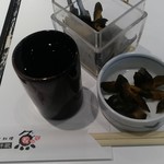 サービスの机上のお通し