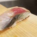 Sushi Naka - ⑤〆鯖
                        〆具合が調度良くて癖の無い鯖でした。