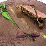 Grand rocher - フランス産シャラン鴨と野菜のソテー 菜の花のソース