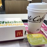 マクドナルド 118水戸中河内店 - チキンナゲット¥200(クーポン使用で ¥150）と ホットコーヒー S (¥100）