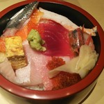 歩寿司　分家　多聞 - 海鮮丼セット。