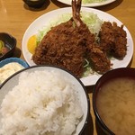 弥次喜多 - カキミックスフライ定食