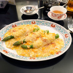 赤坂璃宮 銀座店 - 珊瑚扒百花露笋