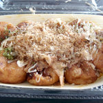 くらま - ここのたこ焼きはキャベツが入っていないが、美味しい！