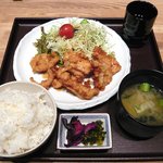 七福ろう - かしわ天定食　750円