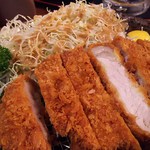 KATSUSHIN - 1802_KATSUSHIN-かつ真-_GOKU ROSU KATSU set@460THB(極厚ロース豚カツセット) 名に恥じぬ肉厚！