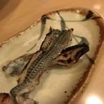 栄寿司小吉 - ボケてますがサヨリの皮焼