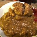 かんだ食堂 - メンチカレー