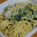 アントニオズデリ - 料理写真:あさりと菜の花のクリームパスタ（840円）♪菜の花の苦みが効いています★