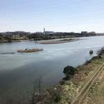 相模川を徒歩で渡りました