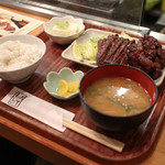 かわせ - 牛タン カルビ MIX定食 1半☆