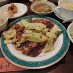 天香樓 - 回鍋肉セット918円‎2017‎年‎7‎月‎16‎日天香樓