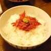 池口精肉店 - 料理写真:コーンビーフを白ごはんの上に・・・わさびも添えて♪♪