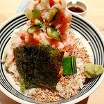 日本橋海鮮丼 つじ半 - ぜいたく丼　全景