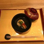 旬菜料理　みずかみ - 蛤豆腐のお吸い物