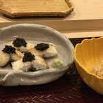 鮨 鈴木 - 山葵も添えて戴くと更に美味しい♪