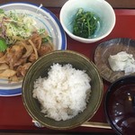 四季の花 - 【2017年8月】鶏ハラミ定食