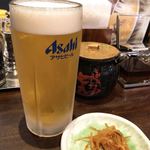 Nanashi Tonkotsu Hen - 生ビール テーブルある想う壺は唐辛子ベース