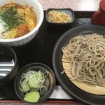 幌加内製麺 - カツ丼とそばのセット