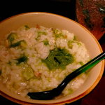 旬菜処 びいどろ - アーサのボロボロジューシー。そば屋のジューシーをイメージしていたら、こちらは雑炊風！2種類あるとは初めて知った