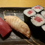 Sushi Izakaya Yataizushi - 本まぐろ99円と炙りサーモン129円と鉄火細巻き299円