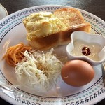 スマイルカフェ - バタートースト&カレーポテトトーストのモーニングセット