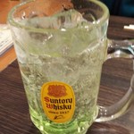 ガクオン食堂 - せんべろ 3杯目 ライムチューハイ(2018.03.12)