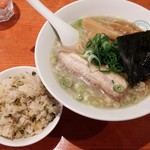 麺屋 六感堂 - 鯛煮干中華そば＋釜揚げしらすと高菜の炊き込みご飯（過去の限定）