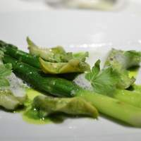 レストラン リューズ - 萩産白バイ貝のエチュベを野菜と共に　パセリ風味で