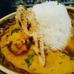 Indian canteen AMI - ２種プレートカレー￥１２００（チキンカレー＆サツマイモのコザンブ）