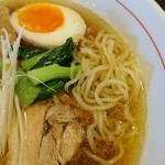 麺屋松三 - 縮れ麺