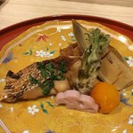 Arakichou Mitsuki - かすご・筍のバター焼き・ふきのとうの天ぷらなど