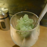 てっぱん料理 不愛荘 - 大葉のシャーベット