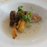 ビストロ ダイア - タラバガニとアスパラガスのタリアテッレ