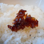 炭火焼 お食事処 おかん - 生姜と椎茸の佃煮