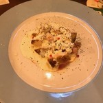 鶏もも肉のガーリックチーズブリュレ