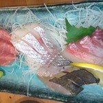 風林火山 - 刺身三点盛り