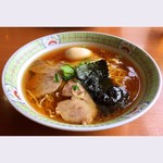 千石や - 醤油ラーメン(細ストレート麺) 700円+味付玉子 100円
