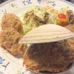 ちかさんの手料理 - おおあさりのフライと特製ヒレカツ1380円