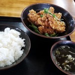 みんぱい - 油淋鶏定食、再び。