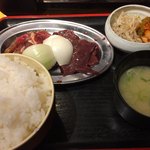 網焼きジンギスカン 羊肉酒場 悟大 - 味付ラムロース・レバー定食
