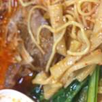 ラーメン ソレナリ - 辛そば　大盛りの具