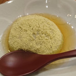 蕎麦 流石 - 甘味：そばがき(きな粉、蜜がけ)