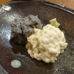 蕎麦 流石 - 小鉢：湯豆腐2種②